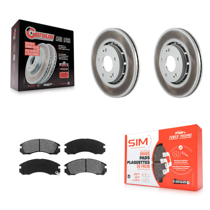 [Avant] Kit de disque (revêtu) et plaquette (semi-métallique) de frein pour Mitsubishi Lancer KGS-100459