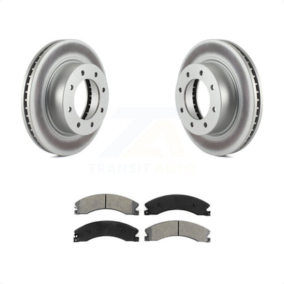 [Avant] Kit de disque (revêtu) et plaquette (semi-métallique) de frein pour 2012-2021 Nissan NV2500 NV3500 NV1500 KGS-100467 par Transit Auto