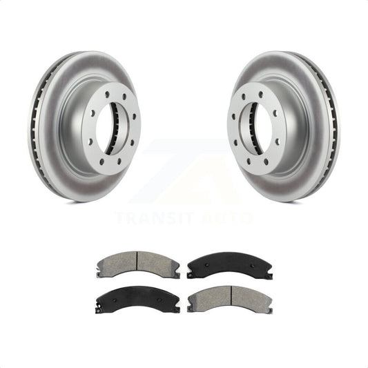 [Avant] Kit de disque (revêtu) et plaquette (semi-métallique) de frein pour 2012-2021 Nissan NV2500 NV3500 NV1500 KGS-100467 par Transit Auto