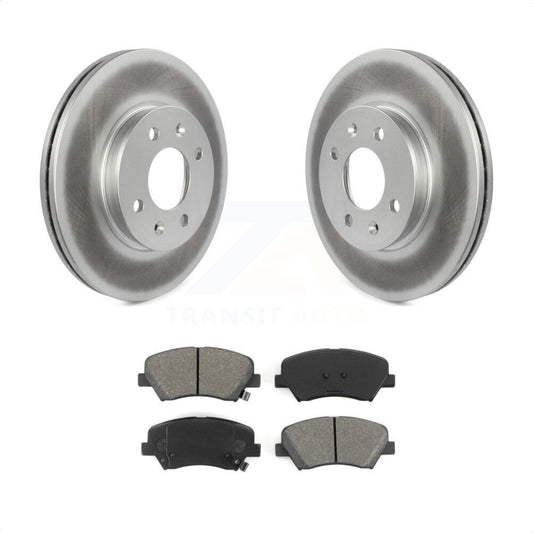 [Avant] Kit de disque (revêtu) et plaquette (semi-métallique) de frein pour Hyundai Accent Kia Rio KGS-100468 par Transit Auto