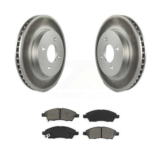 [Avant] Kit de disque (revêtu) et plaquette (semi-métallique) de frein pour Nissan Versa Note Micra KGS-100469 par Transit Auto