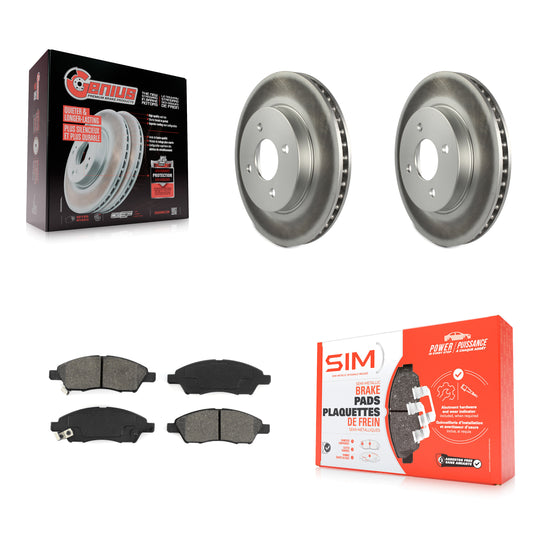 [Avant] Kit de disque (revêtu) et plaquette (semi-métallique) de frein pour Nissan Versa Note Micra KGS-100469