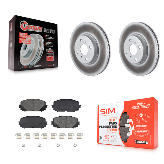 [Avant] Kit de disque (revêtu) et plaquette (semi-métallique) de frein pour Toyota Yaris KGS-100470