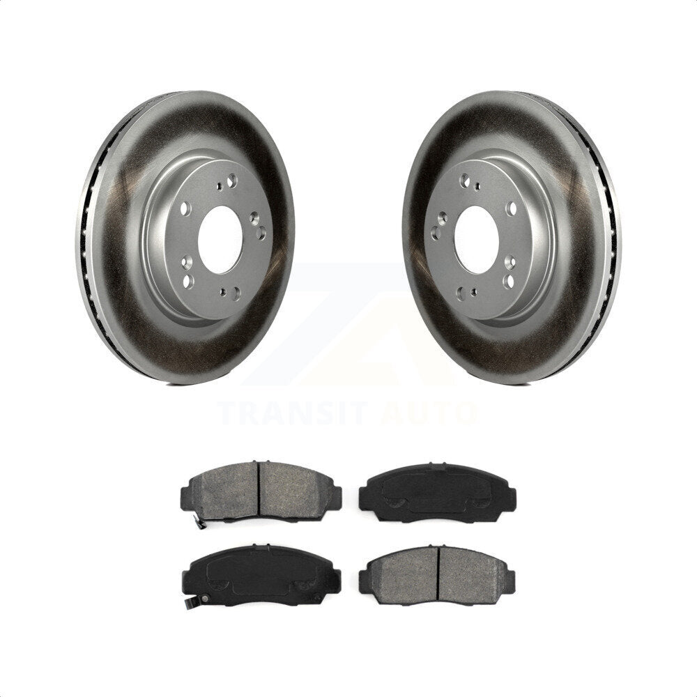 [Avant] Kit de disque (revêtu) et plaquette (semi-métallique) de frein pour Honda Civic KGS-100472 par Transit Auto
