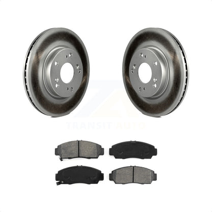 [Avant] Kit de disque (revêtu) et plaquette (semi-métallique) de frein pour Honda Civic KGS-100472 par Transit Auto