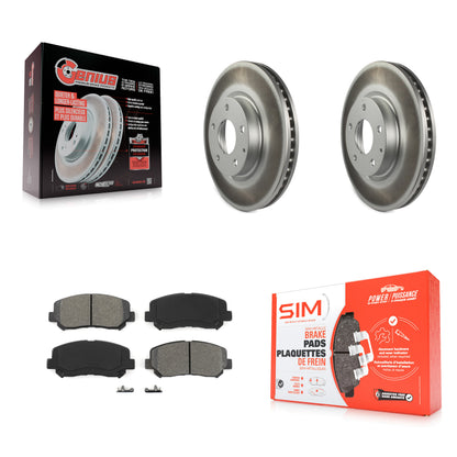 [Avant] Kit de disque (revêtu) et plaquette (semi-métallique) de frein pour 2013-2015 Mazda CX-5 KGS-100477