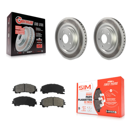 [Avant] Kit de disque (revêtu) et plaquette (semi-métallique) de frein pour INFINITI Q50 QX50 Q60 KGS-100487