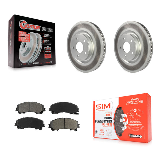 [Avant] Kit de disque (revêtu) et plaquette (semi-métallique) de frein pour INFINITI Q50 QX50 Q60 KGS-100487