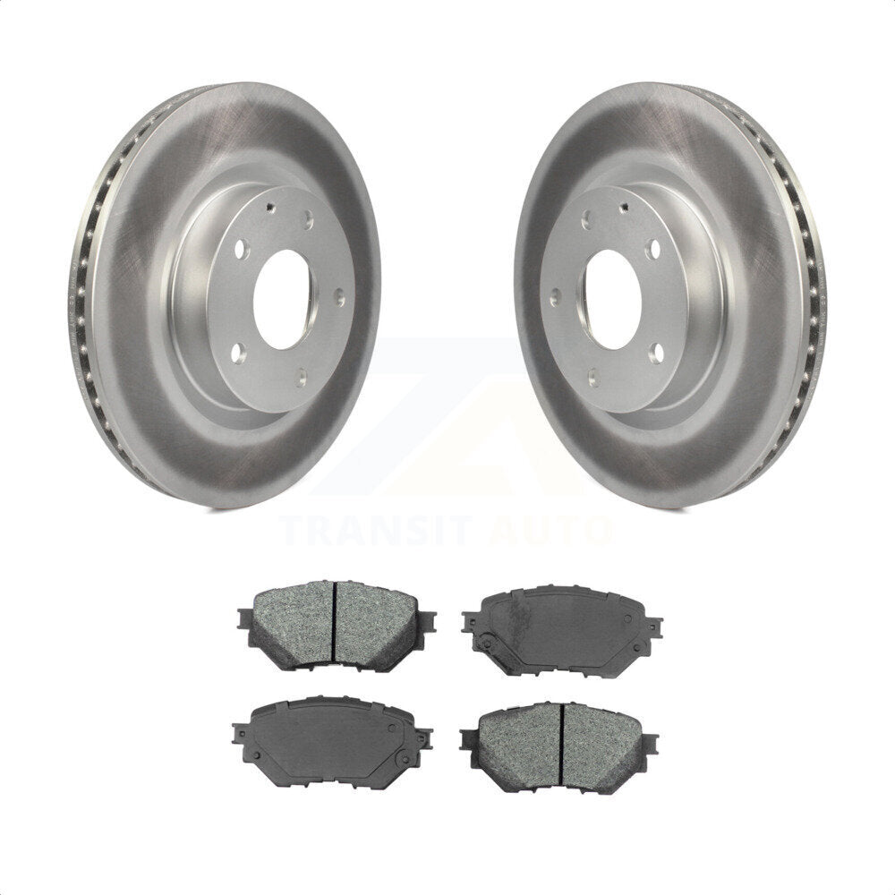 [Avant] Kit de disque (revêtu) et plaquette (semi-métallique) de frein pour Mazda 3 Sport Vehicles Manufactured In Mexico 2.5L KGS-100494 par Transit Auto
