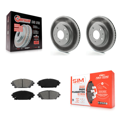[Avant] Kit de disque (revêtu) et plaquette (semi-métallique) de frein pour 2016-2021 Mazda CX-3 FWD KGS-100496