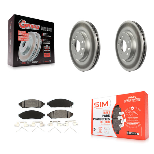 [Avant] Kit de disque (revêtu) et plaquette (semi-métallique) de frein pour 2015 Nissan LEAF Vehicles Manufactured In Japan KGS-100499