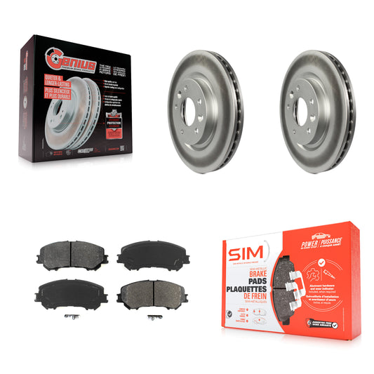 [Avant] Kit de disque (revêtu) et plaquette (semi-métallique) de frein pour Nissan Rogue Sport Qashqai KGS-100501