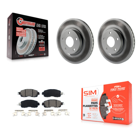 [Avant] Kit de disque (revêtu) et plaquette (semi-métallique) de frein pour Nissan Altima KGS-100503