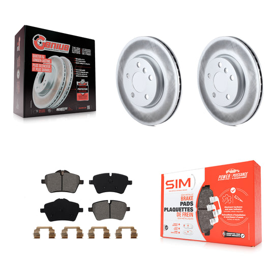 [Avant] Kit de disque (revêtu) et plaquette (semi-métallique) de frein pour Mini Cooper KGS-100504