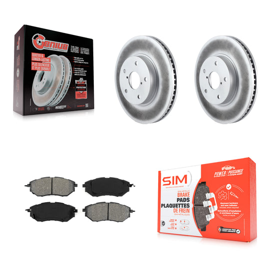 [Avant] Kit de disque (revêtu) et plaquette (semi-métallique) de frein pour 2015 Subaru Legacy 2.5L KGS-100505