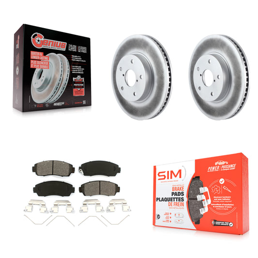 [Avant] Kit de disque (revêtu) et plaquette (semi-métallique) de frein pour 2016-2019 Subaru Legacy 2.5L KGS-100506