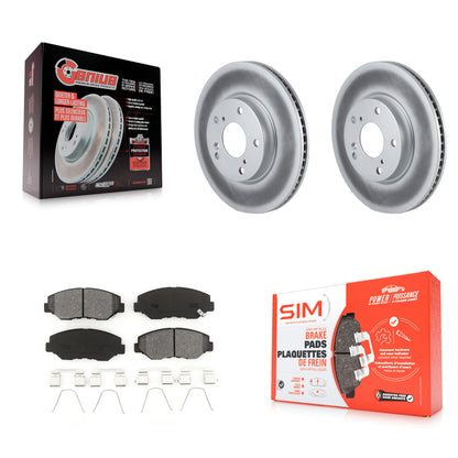 [Avant] Kit de disque (revêtu) et plaquette (semi-métallique) de frein pour Honda Civic KGS-100510