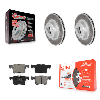 [Avant] Kit de disque (revêtu) et plaquette (semi-métallique) de frein pour BMW 335i xDrive 435i 328i GT 328d 330i Gran Coupe KGS-100513