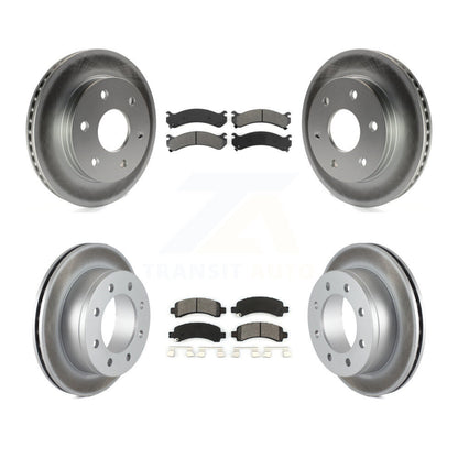 [Avant + Arrière] Kit de disque (revêtu) et plaquette (semi-métallique) de frein pour 2006 Chevrolet Express 2500 GMC Savana KGS-100538