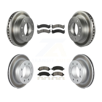 [Avant + Arrière] Kit de disque (revêtu) et plaquette (semi-métallique) de frein pour Chevrolet Express 2500 GMC Savana KGS-100549