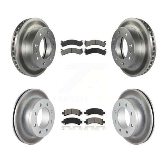 [Avant + Arrière] Kit de disque (revêtu) et plaquette (semi-métallique) de frein pour Chevrolet Express 2500 GMC Savana KGS-100549