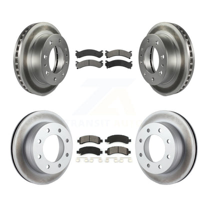 [Avant + Arrière] Kit de disque (revêtu) et plaquette (semi-métallique) de frein pour Chevrolet Express 2500 GMC Savana KGS-100551