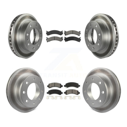 [Avant + Arrière] Kit de disque (revêtu) et plaquette (semi-métallique) de frein pour Chevrolet Express 2500 GMC Savana KGS-100552