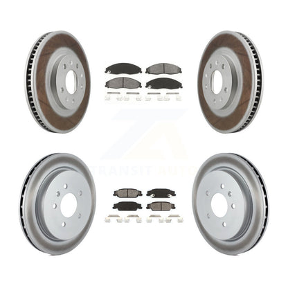 [Avant + Arrière] Kit de disque (revêtu) et plaquette (semi-métallique) de frein pour Cadillac CTS avec Standard Suspension KGS-100558