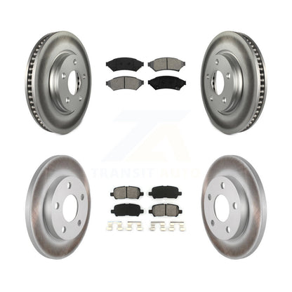 [Avant + Arrière] Kit de disque (revêtu) et plaquette (semi-métallique) de frein pour Pontiac Grand Prix Buick LaCrosse Allure KGS-100564