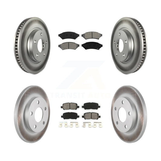 [Avant + Arrière] Kit de disque (revêtu) et plaquette (semi-métallique) de frein pour Pontiac Grand Prix Buick LaCrosse Allure KGS-100564