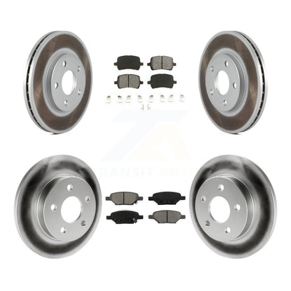 [Avant + Arrière] Kit de disque (revêtu) et plaquette (semi-métallique) de frein pour Chevrolet Malibu Pontiac G6 avec 276mm Diameter Rotor KGS-100566