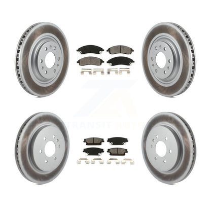 [Avant + Arrière] Kit de disque (revêtu) et plaquette (semi-métallique) de frein pour Cadillac SRX KGS-100567