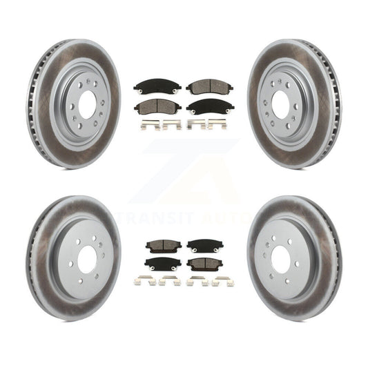 [Avant + Arrière] Kit de disque (revêtu) et plaquette (semi-métallique) de frein pour Cadillac SRX KGS-100567