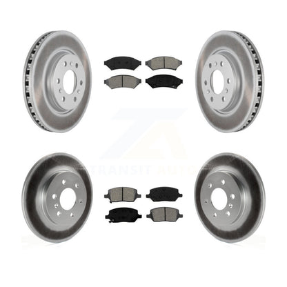 [Avant + Arrière] Kit de disque (revêtu) et plaquette (semi-métallique) de frein pour Chevrolet Uplander Buick Terraza Pontiac Montana Saturn Relay KGS-100578