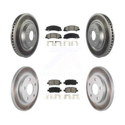 [Avant + Arrière] Kit de disque (revêtu) et plaquette (semi-métallique) de frein pour Chevrolet Impala Limited KGS-100579
