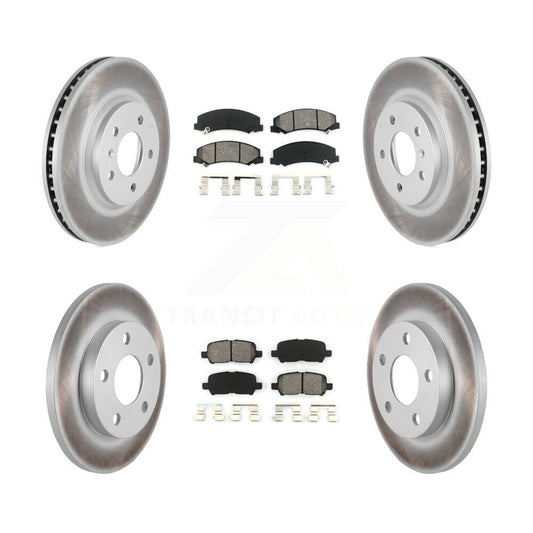 [Avant + Arrière] Kit de disque (revêtu) et plaquette (semi-métallique) de frein pour Chevrolet Impala Limited KGS-100581