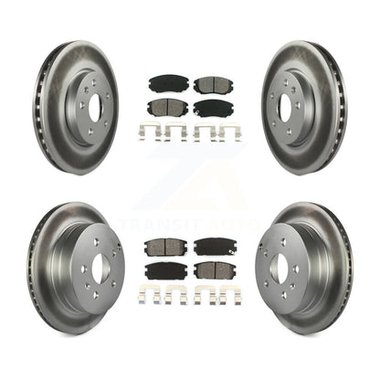 [Avant + Arrière] Kit de disque (revêtu) et plaquette (semi-métallique) de frein pour 2010-2017 Chevrolet Equinox GMC Terrain KGS-100590