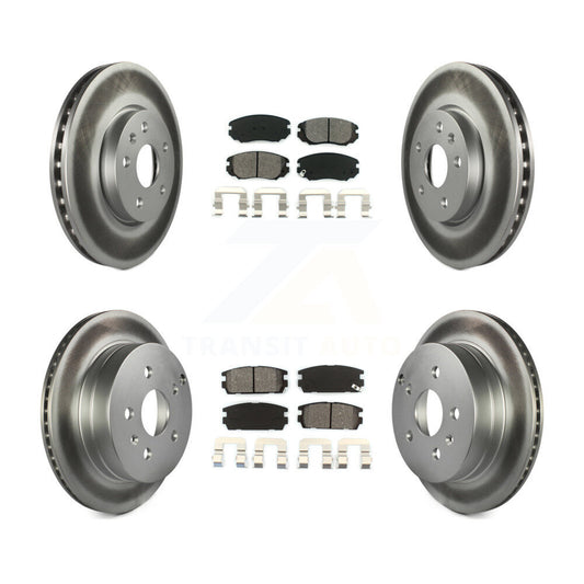 [Avant + Arrière] Kit de disque (revêtu) et plaquette (semi-métallique) de frein pour 2010-2017 Chevrolet Equinox GMC Terrain KGS-100590
