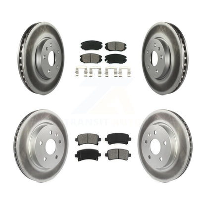 [Avant + Arrière] Kit de disque (revêtu) et plaquette (semi-métallique) de frein pour Chevrolet Malibu Impala Buick LaCrosse Limited Allure KGS-100591