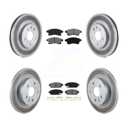 [Avant + Arrière] Kit de disque (revêtu) et plaquette (semi-métallique) de frein pour Chevrolet Cruze Sonic Limited KGS-100593