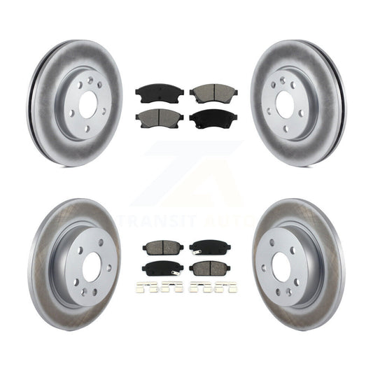 [Avant + Arrière] Kit de disque (revêtu) et plaquette (semi-métallique) de frein pour Chevrolet Cruze Sonic Limited KGS-100593