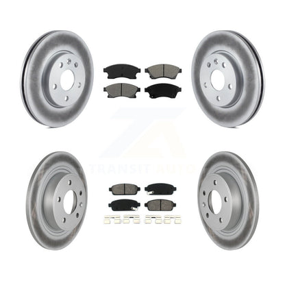 [Avant + Arrière] Kit de disque (revêtu) et plaquette (semi-métallique) de frein pour 2013 Chevrolet Cruze avec 292mm Diameter Rotor KGS-100594