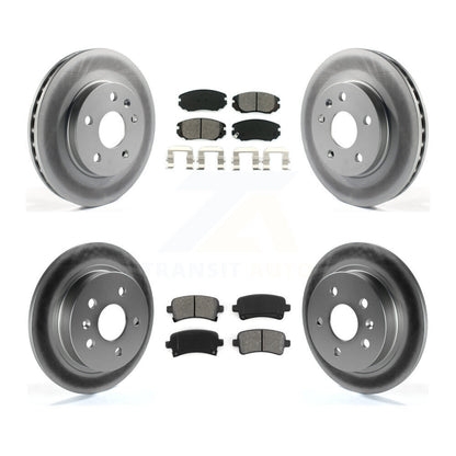 [Avant + Arrière] Kit de disque (revêtu) et plaquette (semi-métallique) de frein pour Chevrolet Malibu Limited KGS-100595