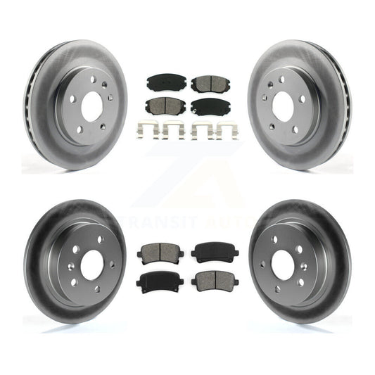 [Avant + Arrière] Kit de disque (revêtu) et plaquette (semi-métallique) de frein pour Chevrolet Malibu Limited KGS-100595