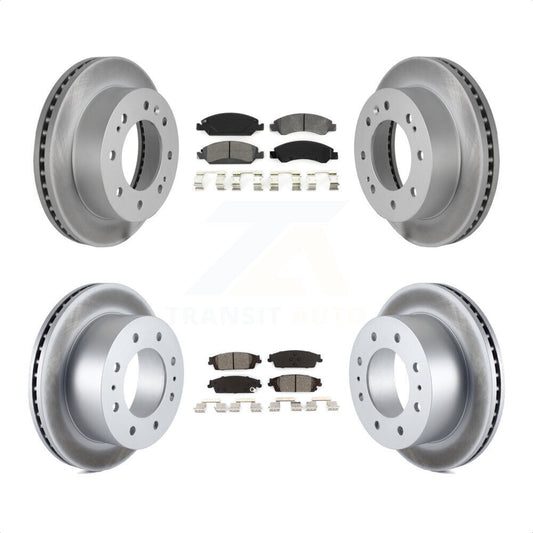 [Avant + Arrière] Kit de disque (revêtu) et plaquette (semi-métallique) de frein pour Chevrolet Suburban KGS-100597 par Transit Auto