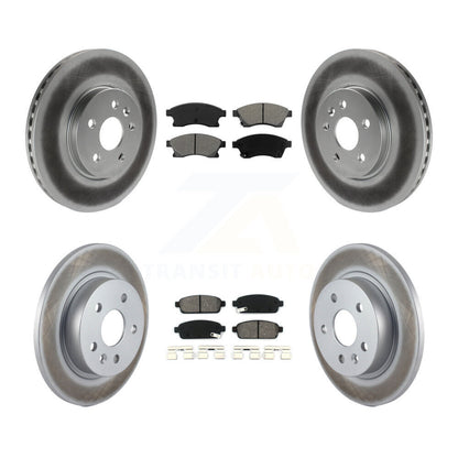 [Avant + Arrière] Kit de disque (revêtu) et plaquette (semi-métallique) de frein pour Chevrolet Buick Encore Trax Sonic KGS-100599