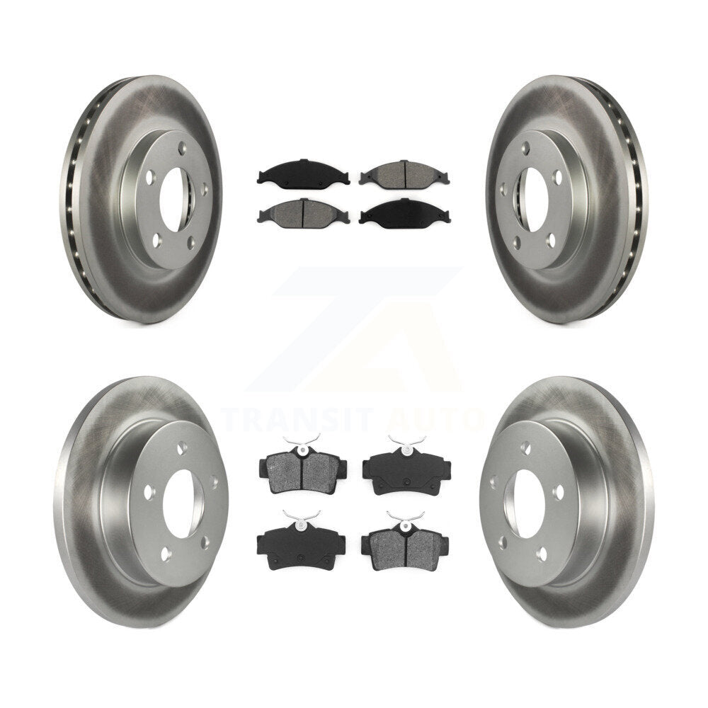 [Avant + Arrière] Kit de disque (revêtu) et plaquette (semi-métallique) de frein pour Ford Mustang KGS-100600