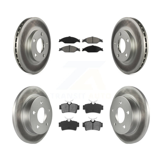 [Avant + Arrière] Kit de disque (revêtu) et plaquette (semi-métallique) de frein pour Ford Mustang KGS-100600
