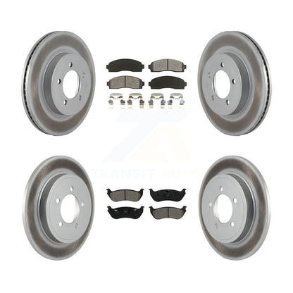 [Avant + Arrière] Kit de disque (revêtu) et plaquette (semi-métallique) de frein pour Ford Explorer Mercury Mountaineer KGS-100607