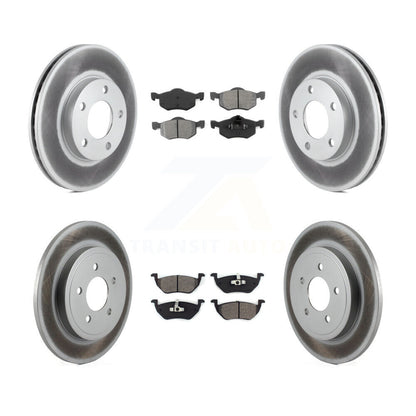 [Avant + Arrière] Kit de disque (revêtu) et plaquette (semi-métallique) de frein pour Mazda Tribute Mercury Mariner KGS-100608